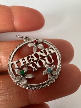 THANK YOU Stearling Pendant